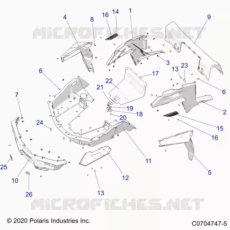 REAR BODYWORK RACK AND FENDERS