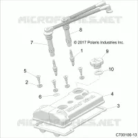 ENGINE, VALVE COVER