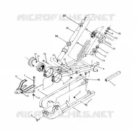 REAR SWING ARM   SHOCK 250 6X6 / W928727 (4922842284029A)