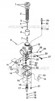 CARBURETOR 500 INDY 0982764(A)(B) AND EUROPEAN 500 INDY E982764A (4942104210C012)