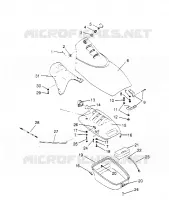 FRONT STORAGE COMPARTMENT  SL 750 B954070 (4930523052A008)