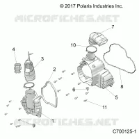 ENGINE, ALTERNATOR  COVER HVAC