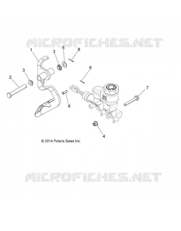 BRAKES, PEDAL AND MASTER CYLINDER MOUNTING