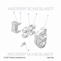 BARKE CALIPER ASM.