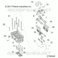 ENGINE, CYLINDER HEAD AND VALVES