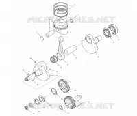 CRANKSHAFT AND PISTON