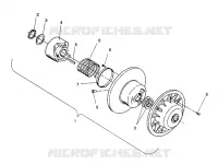 DRIVEN CLUTCH ASSEMBLY WIDETRAK / 0932064 (4922982298024A)