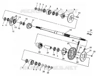 MIDDLE DRIVE ASSEMBLY ASSEMBLY 6X6 350L W938739 (4924062406024A)