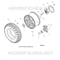 WHEELS, REAR AND HUB