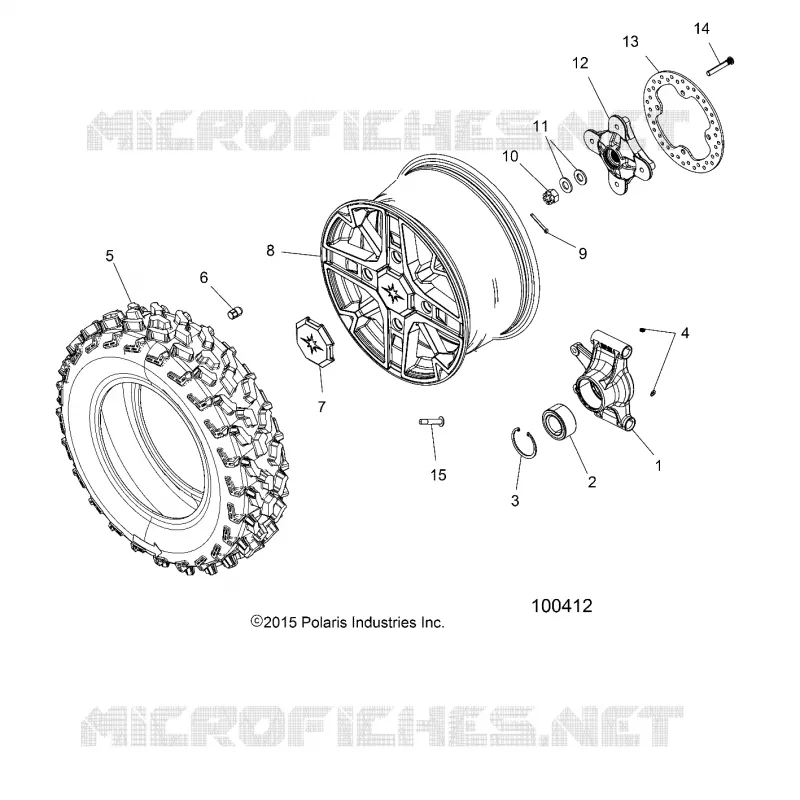 WHEELS, REAR AND HUB