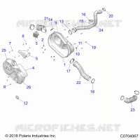 DRIVE TRAIN, CLUTCH COVER AND DUCTING