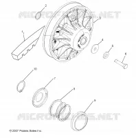 DRIVE TRAIN, SECONDARY CLUTCH