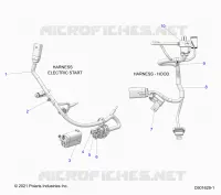 ELECTRICAL, WIRE HARNESS, HOOD, ELEC. START
