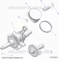ENGINE, CRANKSHAFT, PISTON AND BALANCE SHAFT