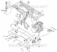 EXHAUST SYSTEM SPORTSMAN 400L W97AC38C (4939673967A012)