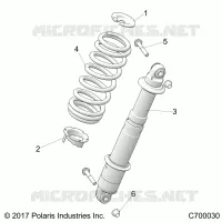 REAR SUSPENSION SHOCK MOUNTING