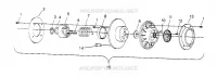 DRIVEN CLUTCH ASSEMBLY 500 CARB 0962764, 500 CARB SKS 0962564,  500 CARB SK (4931873187C007)