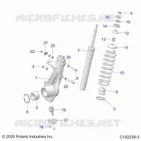 SUSPENSION, FRONT STRUT 