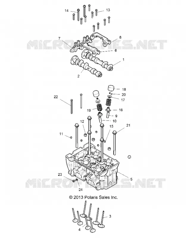 CYLINDER HEAD AND VALVES