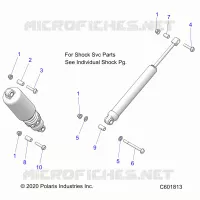 REAR SUSPENSION SHOCKS MNTG.