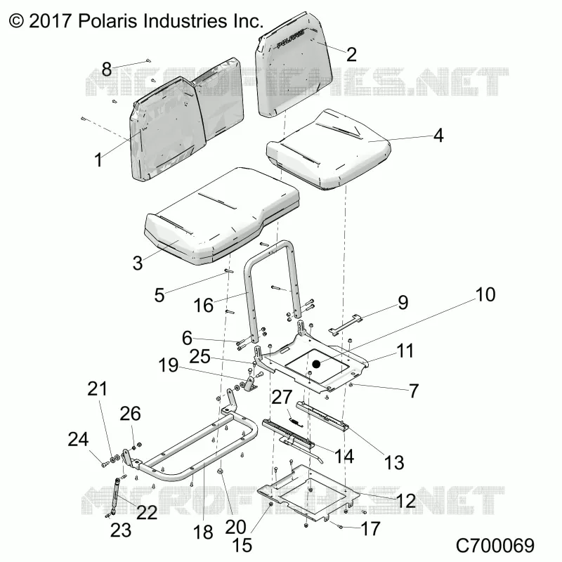 SEAT ASM. AND SLIDER