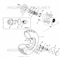 FRONT WHEEL ASSEMBLY 350 4X4 / W928139 (4922832283019A)