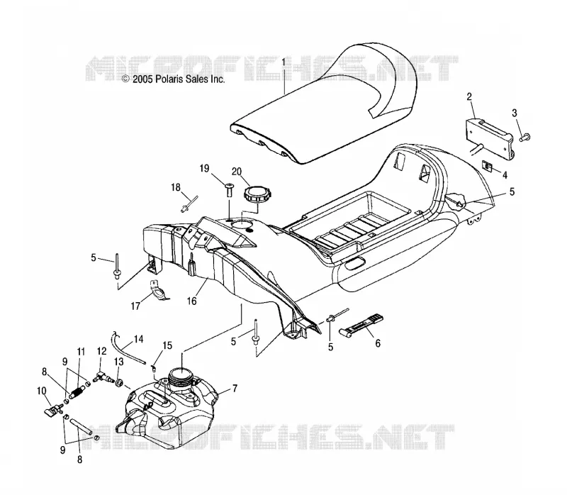 SEAT   GAS TANK