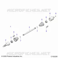 DRIVE TRAIN, REAR DRIVE SHAFT