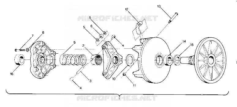 DRIVE CLUTCH SUPERTRAK (4915871587017A)