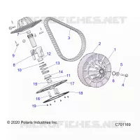 DRIVE TRAIN, SECONDARY CLUTCH