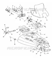 HOOD ASSEMBLY 500 EFI / 0930674 AND  500 EFI SKS / 0930574 (4922962296005A)