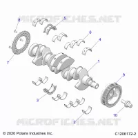 ENGINE, CRANKSHAFT AND BEARINGS