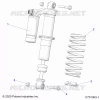 SUSPENSION, FRONT SHOCK