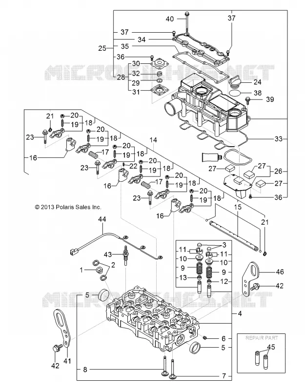 CYLINDER HEAD AND BONNET