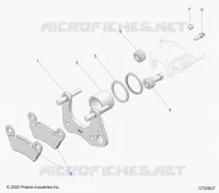 BRAKES, FRONT BRAKE CALIPER