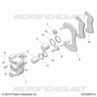 BRAKES, REAR CALIPER