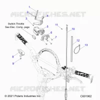 ENGINE, THROTTLE CONTROL ASM.