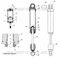 REAR SHOCK TRACK (M-10)(7043190)