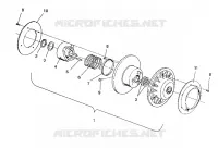 DRIVEN CLUTCH ASSEMBLY 500 EFI / 0930674 AND  500 EFI SKS / 0930574 (4922962296024A)