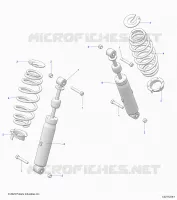 REAR SUSPENSION SHOCK AND MOUNTING
