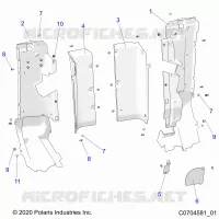 REAR BODYWORK CLOSEOFF, SIDE PANELS