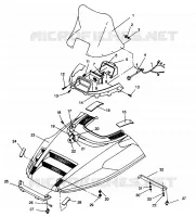 HOOD ASSEMBLY LITE 0943433,STARLITE 0943427 AND  LITE DELUXE 0943431 (4924992499005A)