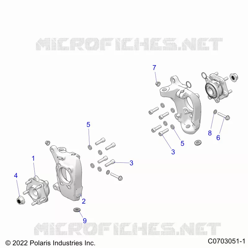 FRONT SUSPENSION CARRIER AND HUB