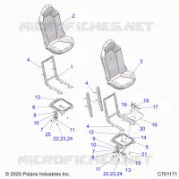 SEAT ASM. AND SLIDER