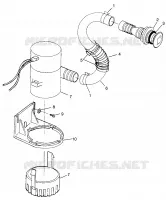 BILGE PUMP HURRICANE B964466 AND  INTL. HURRICANE I964466 (4935733573B011)