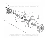 DRIVE CLUTCH ASSEMBLY 440 / 0930760 AND 440 SKS / 0930560 (4922932293023A)
