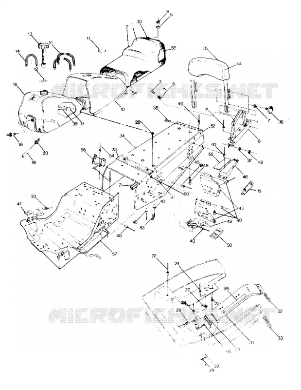 CHASSIS AND SEAT SUPERTRAK (4919291929001A)