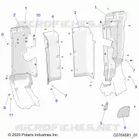 REAR BODYWORK CLOSEOFF, SIDE PANELS