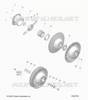 DRIVE TRAIN, CLUTCH, SECONDARY