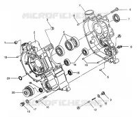 CRANKCASE MAGNUM 6X6 W968744 AND MAGNUM 6X6 SWEDISH S968744 (4936073607D007)
